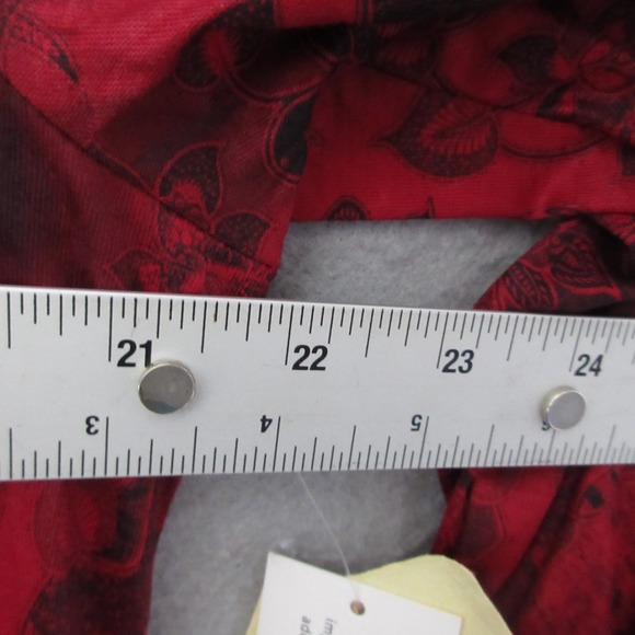 One World Top Plus 1X Floral Whimsigoth Y2K Goth Studded Lace Bell Sleeve NWT - Picture 9 of 14